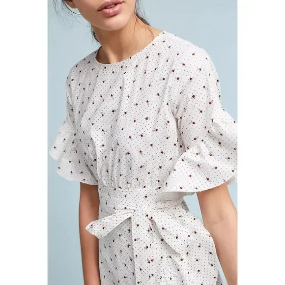 Anthropologie  Rowley Ruffled Dress Size S - Picture 2 of 8